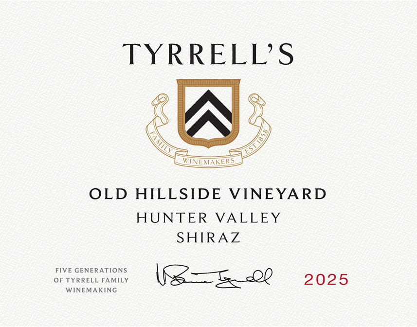 2025 Old Hillside Shiraz label